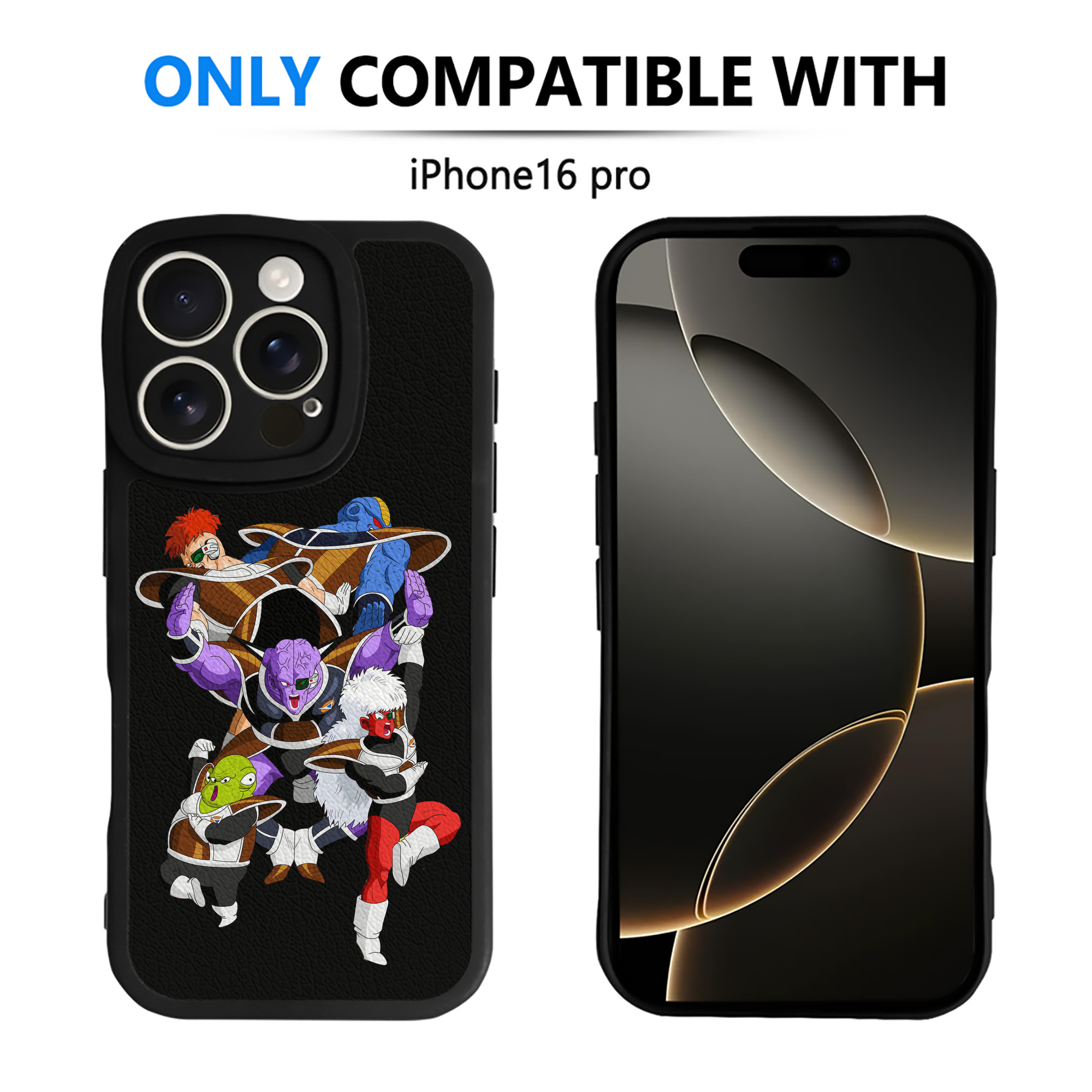 （画像用） ドラゴンボール DRAGON BALL 【iPhone 16シリーズ対応】シリコンスマホケース（レザー調） 材質：シリコン